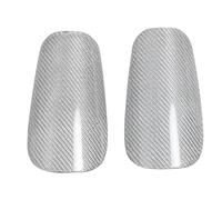 Drfeify Espinilleras de Fútbol, 2 Unidades, de Fibra de Carbono y Esponja EVA, con Caja de Almacenamiento. Excelente Absorción de Impactos. (Silver)