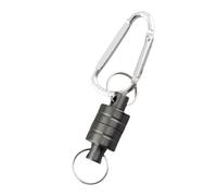 Drfeify Hebilla Magnética de Pesca Clip de Liberación de Red Magnética de Acero Inoxidable Carga de 3,5 Kg Hebilla Simple o Doble para Red de Pesca con Mosca Paquete de Chaleco Cordón (única)