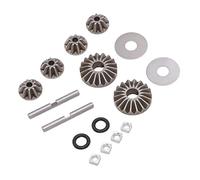Drfeify Juego de Engranajes Biselos RC, Engranajes de Acero Fuertes para Carreras ZD 1/7 MTX07 EX07, 18T 9T Gear para Niños y Adultos, 6 PCS Gear Set