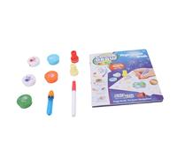 Drfeify Kit de Dibujo para Niños con Pincel que Cambia de Color, Juego de Actividades para Colorear con Pincel de Punta Suave para Niños, Diseño Ergonómico, Juego de Garabatos para Obras Maestras