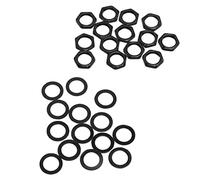 Drfeify Kit de Lavadora de Metal G3/8 de Alta Dureza para el bajo de Guitarra Eléctrica, Sujetadores de Gato Confiables (BLACK)