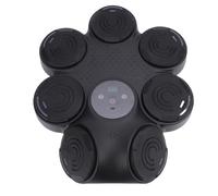 Drfeify Máquina de Boxeo de Música, Saco de Boxeo Bluetooth Inteligente de Montaje de Pared Interactivo con Luz LED, Entrenamiento de Gancho Izquierdo y Derecho para el Gimnasio en (White)