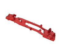 Drfeify Marco de Metal RC, Mecanizado de Precisión CNC de Aleación de Aluminio para Coche RC WPL D12 1/10, con Tratamiento de Superficie Anodizado para un Aspecto Mejorado (rojo)