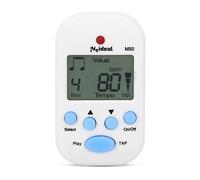 Drfeify Mini Metrónomo, Clip-On Digital Beat Tap Tempo Metrónomo Accesorios para Instrumentos Musicales(Blanco)