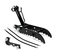 Drfeify Miniexcavadora Hidráulica de Pulgar, Acero Al Manganeso, Agarre Fuerte, Capacidad de 3 Toneladas, Ideal para Excavación y Paisajismo