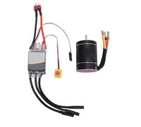 Drfeify Motor sin Escobillas ESC Combo 4300KV 75A con Disipador Térmico de Aluminio 6061 T6 para 2 a 3S LiPo 1 10 RC Car Boat Racing Configuración para Usuarios Aficionados