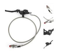 Drfeify Palanca de Freno de Embrague Hidráulico Palanca de Freno de Embrague de Motocicleta de Metal Montaje de 22 Mm Cable de 47,2 Pulgadas Ajuste Preciso Buen Frenado Instalación Simple para