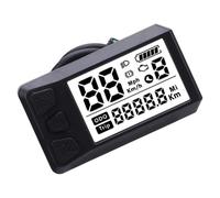 Drfeify Pantalla LCD de Ciclo Eléctrico, Panel de Control con Luz de Fondo, Instalación Fácil para 01 02 HD