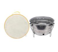 Drfeify Parrilla Portátil de Acero Inoxidable, Marco Plegable con Componentes Desmontables para una Distribución Uniforme del Calor y un Encendido Más Rápido, con Bolsa de (CW305 28 Parrilla para