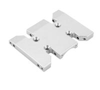 Drfeify Placa Deslizante de Caja de Cambios, Soporte de Transmisión Profesional de Aleación de Aluminio de Alta Resistencia con Mecanizado Fino CNC y Disipación de Calor, para Accesorios (Silver)