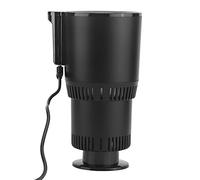 Drfeify Portavasos Enfriador Más Cálido, Portavasos Inteligente de Aluminio ABS, Enfriamiento por Calefacción 2 en 1, 12 V, 58 Más o Menos 9 Grados F a 28 a 36 Grados F, para Viajes en Casa en