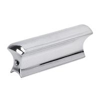 Drfeify Púas de Barra Deslizante para Guitarra, Accesorios de Instrumentos Sólidos Antioxidantes de Metal de Acero Inoxidable con Radio Más Grande para una Extensión Cómoda y Vibrato (SILVER)