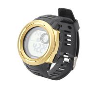 Drfeify Reloj Electrónico Resistente al Agua, Alarma por Choque para Deportes, Diseño Deportivo Multiusos para Pesca, Escalada, Running y Caminata Outdoor (Color Oro)