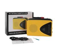 Drfeify Reproductor Portátil de Casete a MP3 con Radio Am FM y Grabación, | Sonido Estéreo, Conector para Auriculares de 3,5 Mm, Altavoz Incorporado, Alimentación USB, 4,7 Pulgadas