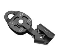 Drfeify Rescate Polea de Cuerda Giratoria de Rescate Polea de Elevación de Servicio Pesado 25KN Aleación de Magnalium de Resistencia con Dientes para Al Aire Libre Transporte de Gran Altitud