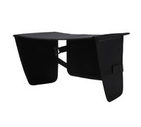 Drfeify Sombrilla, Parasol Universal Ajustable para Computadora Portátil, Capucha Portátil para Uso en Exteriores, Tela Oxford 600D Negra para Campistas y Viajeros (L: Apto para portátiles de 15 a