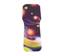 Drfeify Tabla Giratoria de Patinaje Artístico sobre Hielo, Tabla de Entrenamiento de Equilibrio Portátil con Patrón de Universo de Plástico con Práctica de, para Bailarines,