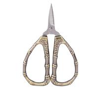 Drfeify Tijeras para Tela, Tijeras de Coser de Acero Inoxidable, Diseño Vintage para Cortes de Precisión en Manualidades y Confección (de pecho de bambú)