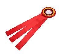 Drfeify Trofeo de Insignia de Cinta Rosette del Segundo Lugar, Blue, Premio Rojo Ganador para Ganadores, Ideal para Eventos Deportivos y Ferias de Ciencias, Diseño de Apariencia Delicado (rojo)