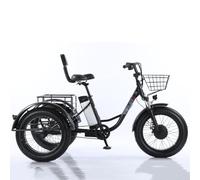 DRFGHK Ariclo de 20 pulgadas para adultos (3 velocidades), triciclos todoterreno con neumáticos gruesos, bicicletas de 3 ruedas para adultos, cesta de la compra (20 x 9 x 12 pulgadas), batería