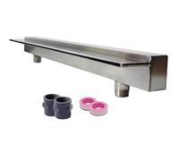 DRFGHK Cascada Piscina Aliviadero de Delgado y Largo 200 180 150 120 100 80 60 30 cm Piscina Kit Fuente para Estanque Fuente Agua Exterior Hotel Villas Jardín Decoración con Flujo Agua(180cm