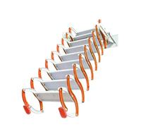 DRFGHK Escalera para ático montada en la Pared, Escalera Manual para ático, escaleras abatibles para ático, Carga de 1100 Libras, escalones para ático, escaleras Plegables retráctiles