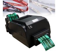 DRFGHK Impresora de cinta satinada, máquina de impresión de estampado para envolver regalos, digital con soporte, 25-108mm/20-50mm/12-20mm de ancho, velocidad 150mm/S, soporta más de 50 idiomas