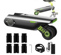 DRFGHK Kit auxiliar eléctrico para bicicleta con 6 adaptadores de tija de asiento, control de aplicación de refuerzo (4 modos de asistencia eléctrica), máx. 15.5 MPH, kit de conversión de bicicleta