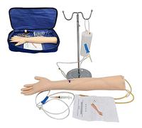 DRFGHK Kit de brazo de práctica de inyección intravenosa, infusión, flebotomía + bolsa de almacenamiento, modelo de enseñanza de la escuela de enfermería para venopunción