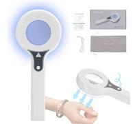 DRFGHK Lámpara de madera de mano, analizador de piel, lámpara analizadora, portátil, para salón de belleza, lupa profesional para spa y uso doméstico, puerto de visualización transparente