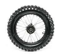 DRFGHK Neumático de Rueda Trasera de 90/100 a 14 Pulgadas, Conjunto de llanta Compatible con Kit de conversión de Dirt Pit Bike de 125 cc/140 cc/150 CC