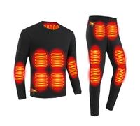 DRFGHK Ropa Interior calefactable, Ropa Interior calefactable con batería, Ropa Interior térmica calefactable eléctrica para Hombre y Mujer, 28 Zonas de Calentamiento, 3 Controles de Temperatura
