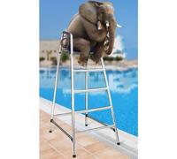 DRFGHK Silla salvavidas de 120 cm, 150 cm, 180 cm de alto, para piscina, lagos, playa, taburete de acero inoxidable plateado, silla de árbitro, jardín, patio trasero, parque acuático (color: tamaño 4