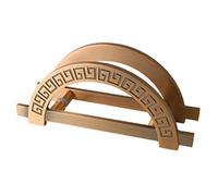DRFGNF Barn Door Pull Handle, Barn Door Pulls, Chinese Classical Half Moon Aluminum Handle, Heavy Duty Sliding Gate Pull with Flush Long Base, for Hotel, Mall, Restaurant, B&B (