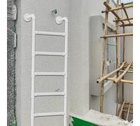 DRFGNF Escalera de Metal de Pared para Loft, de 1,8 m, 2,2 m y 2,4 m de Altura, para Entrada y Salida de sótanos, para áticos, bibliotecas, literas y autocaravanas (131 cm/52 Pulgadas)