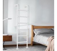 DRFGNF Escalera de Metal Resistente para litera de Loft con Soporte de Pared, 140 cm/55 Pulgadas, de Hierro Forjado, para Ventana de Salida de sótano, Escalera de Seguridad para Subir.