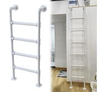 DRFGNF Escalera de Tijera para ático, Escalera de Hierro para sótano, Escalera de Metal para Loft, Escalera de Pared para Villa, Escalera de Escalada para Interiores y Exteriores, Escalera de entra