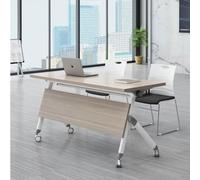 DRFGNF Juego de 4 mesas Plegables con Tapa abatible, mesas estrechas para reuniones, Salas de conferencias, Salas de capacitación, mesas de conferencias con Empalme Multifuncional, Escritorio Port