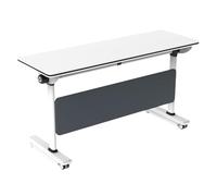 DRFGNF Juego de Mesa de Conferencia Plegable con Ruedas: Mesa de capacitación portátil con Tapa abatible y Ruedas para Oficina y Aula