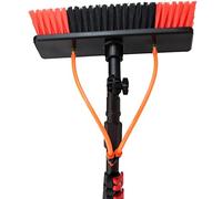 DRFGNF Kit de pértiga de 3,65 m con alimentación de Agua - Cepillo para Limpieza de Ventanas Exteriores y pértiga Extensible para Paneles solares y Cristales - Juego Completo de