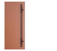 DRFGNF Long Heavy-Duty Commercial Grade Stainless Steel Push Pull Door Handle, Front Door/Patio/barn Door Handles Two Sided, Contemporary Stainless Steel Pull Bars (Color : Blac