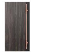 DRFGNF Long Heavy-Duty Commercial Grade Stainless Steel Push Pull Door Handle, Front Door/Patio/barn Door Handles Two Sided, Contemporary Stainless Steel Pull Bars (Color : Rose