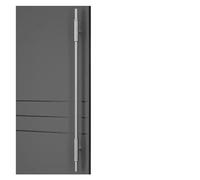 DRFGNF Long Heavy-Duty Commercial Grade Stainless Steel Push Pull Door Handle, Front Door/Patio/barn Door Handles Two Sided, Contemporary Stainless Steel Pull Bars (Color : Silv