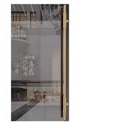 DRFGNF Long Heavy-Duty Commercial Grade Stainless Steel Push Pull Door Handle, Front Door/Patio/barn Door Handles Two Sided, Contemporary Stainless Steel Pull Bars (Color : Gold