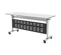 DRFGNF Mesa de Conferencia Plegable con Ruedas giratorias, Mesa de reunión portátil con Tapa abatible para Oficina y Aula, 62,9 x 19,6 x 29,5 Pulgadas (1 Unidad)