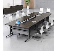 DRFGNF Mesa de Conferencia Plegable, Mesa de capacitación móvil con Tapa abatible, con Ruedas, Mesa Rectangular Grande para reuniones y seminarios, para Salas de reuniones, aulas y escuelas (160 x