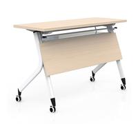 DRFGNF Mesa de Conferencia Plegable, Mesa de Conferencia Plegable con diseño abatible, Mesa de Entrenamiento móvil con Ruedas, Adecuada para Oficina, Sala de reuniones (160 * 40 * 75 cm/63 * 16 *