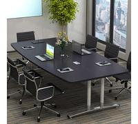 DRFGNF Mesas de conferencias de Oficina, Mesa de reuniones con Forma de Barco, Mesa Grande para seminarios de capacitación empresarial, Escritorio de computadora de Oficina Simple y Moderno, fácil