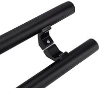 DRFGNF Modern Push-Pull Bar Handle,Black Modern Door Ladder Type,Double-Sided Stainless Steel Door Handle Hardware Set,Home Office Rustproof Pull Handle,Pipe Diameter 38mm/1.5''