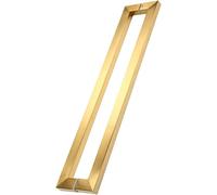 DRFGNF Modern Push Pull Bar Handle,Waterproof Shower Door Handle,Stainless Steel Pipe Push Pull Bar Handle,Office,Home,Shop,Customizable Door Handle Hardware,Fittings Color :Gol